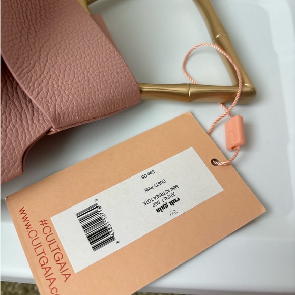 NWT Cult Gaia Mini Astraea Tote in Dusty Pink - Picture 6 of 8